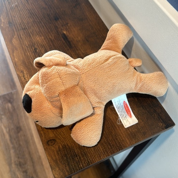 Melissa and Doug Brown Laying Down Plush Puppy - Picture 2 of 5